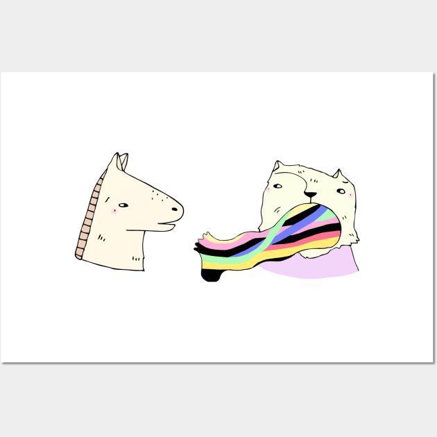 Rainbow Foot Wall Art by meriall